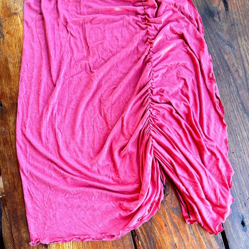 Cari Borja pink gathered skirt